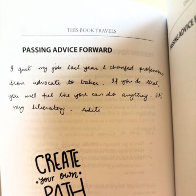 Willow - This Book Travels - Passing Advice Forward - India